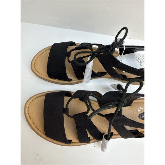 Dr. Scholls True Comfort Women's Encourage Sz 7.5 Black Strappy Sandals‎ NWB - Picture 2 of 10